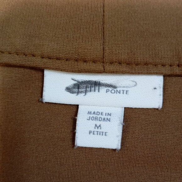 J. Jill Skirt Brown With Pockets Button Front M Petite - Picture 2 of 8